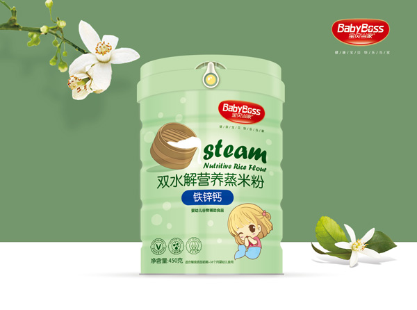 寶貝當(dāng)家鐵鋅鈣雙水解營養(yǎng)蒸米粉 聽裝