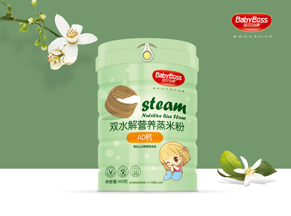 寶貝當(dāng)家AD鈣雙水解營養(yǎng)蒸米粉 聽裝