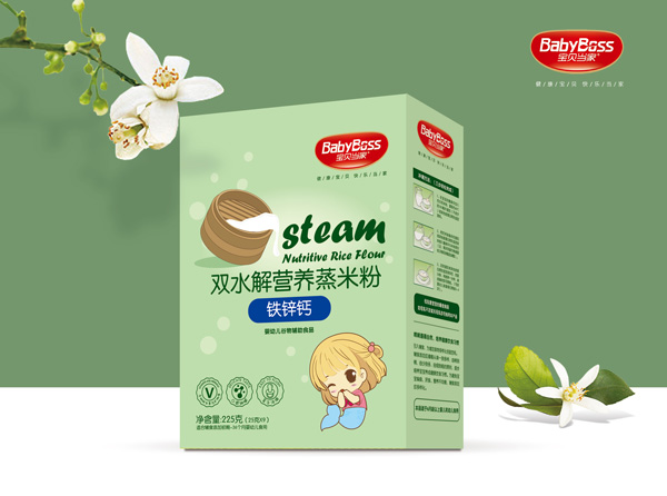 寶貝當(dāng)家鐵鋅鈣雙水解營養(yǎng)蒸米粉 盒裝
