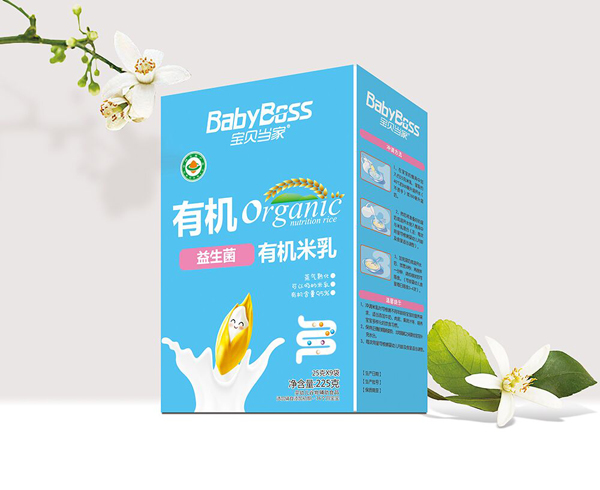 寶貝當家有機米乳盒裝225克(益生菌)