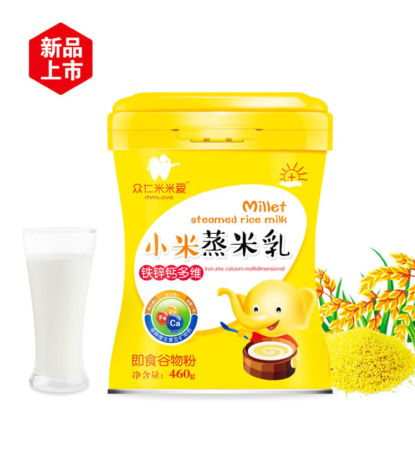 眾仁米米愛(ài)鈣鐵鋅多維小米蒸米乳