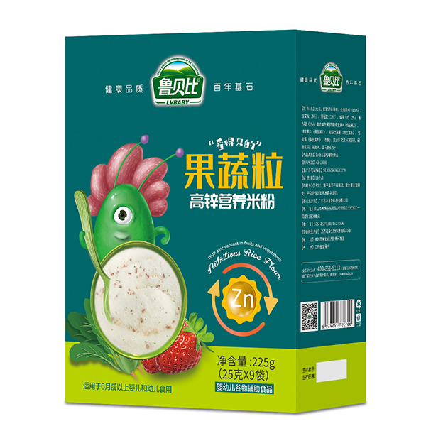魯貝比果蔬粒高鋅營(yíng)養(yǎng)米粉 盒裝