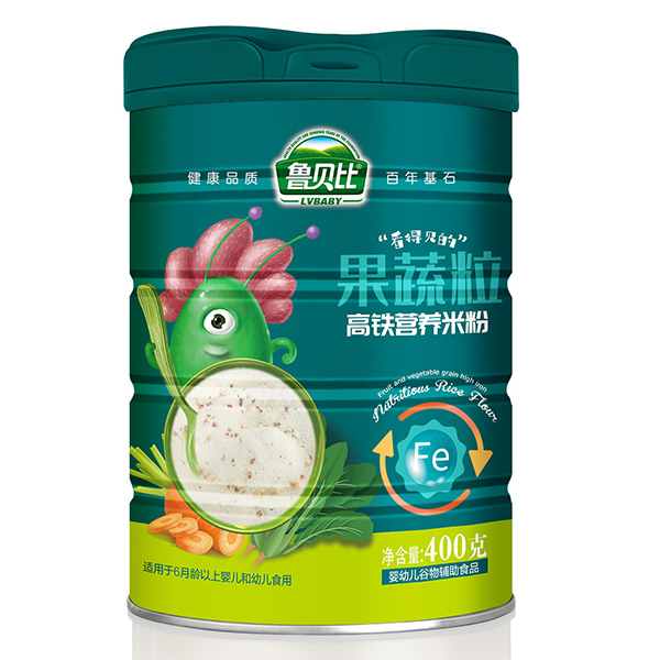 魯貝比果蔬粒高鐵營(yíng)養(yǎng)米粉 聽(tīng)裝