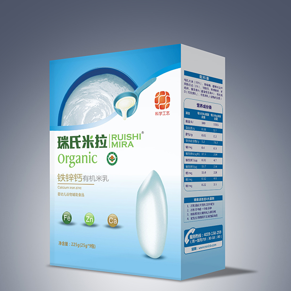 瑞氏米拉鐵鋅鈣有機米乳225g