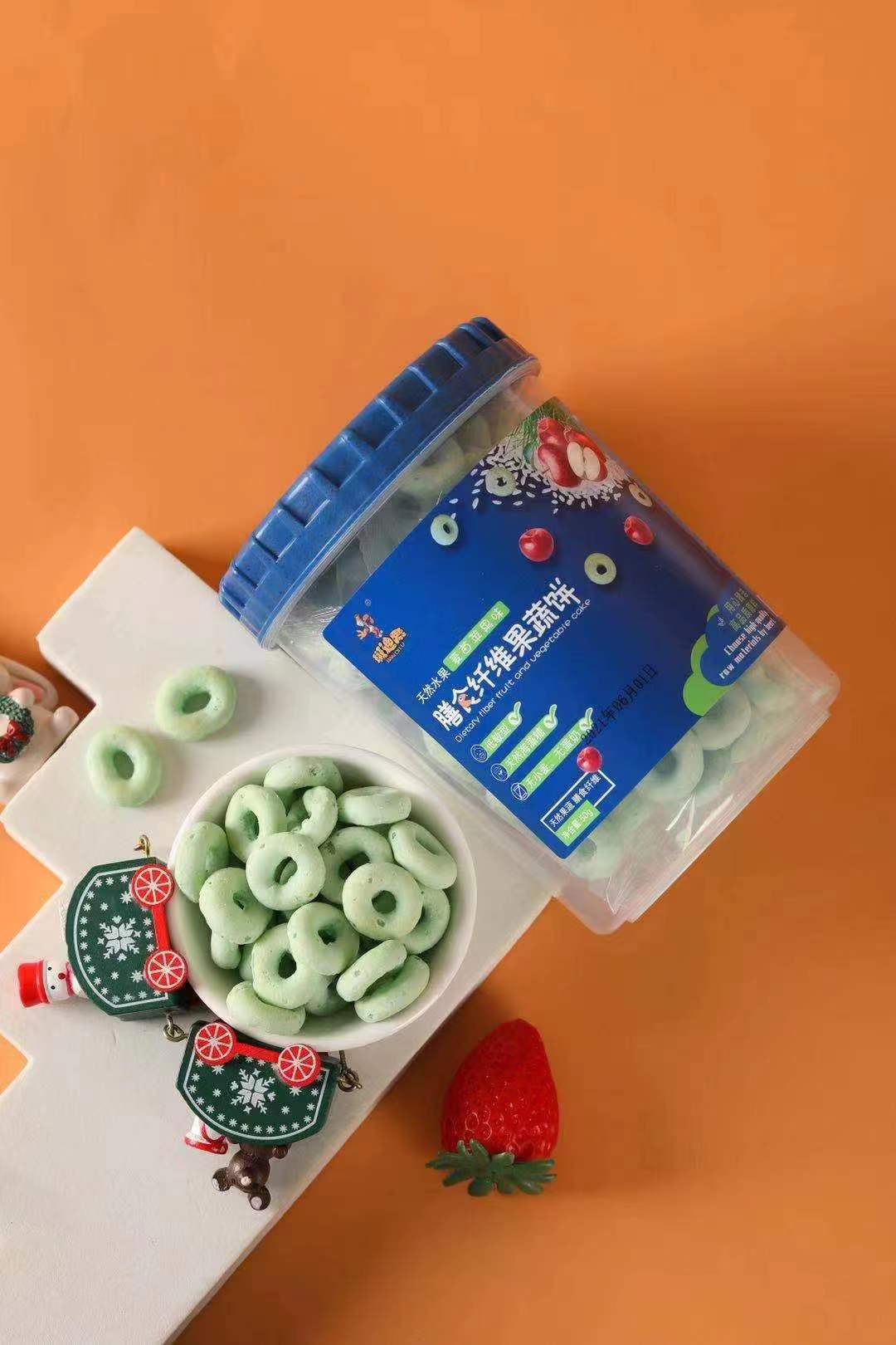 斑迪鹿膳食纖維果蔬餅 麥苗蘋(píng)果味