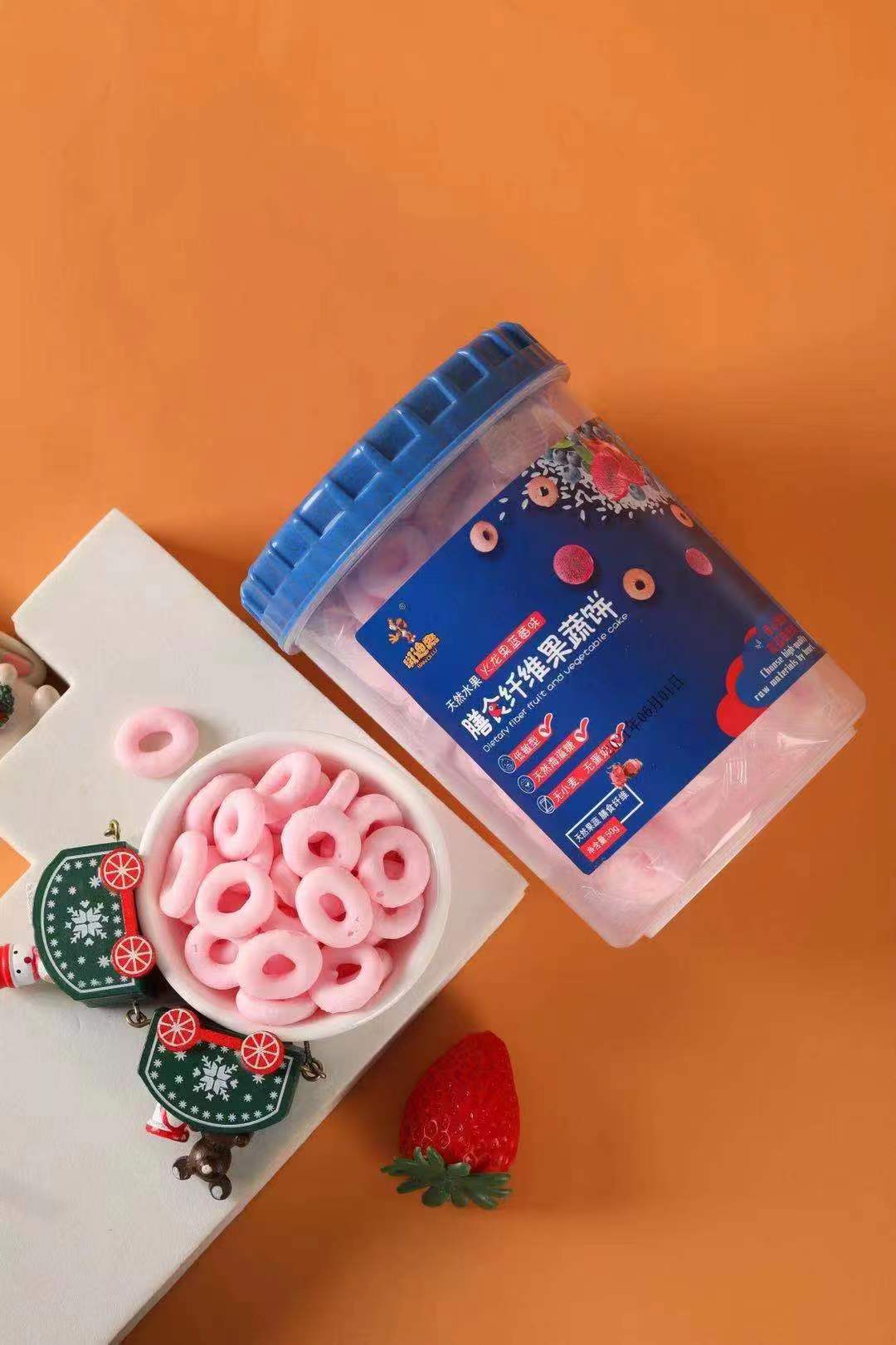 斑迪鹿膳食纖維果蔬餅 火龍果藍(lán)莓味