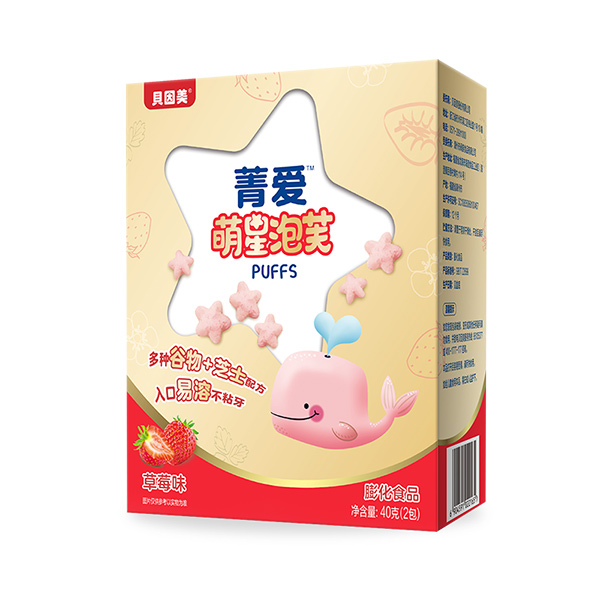 貝因美菁愛萌星泡芙草莓味40克.jpg 貝因美菁愛萌星泡芙草莓味40克.jpg
