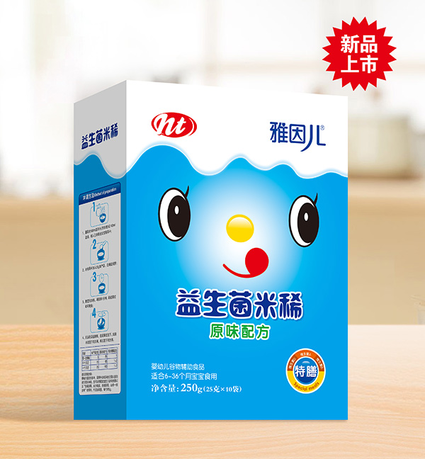 雅因兒原味配方益生菌米稀 盒裝