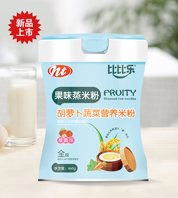 比比樂胡蘿卜蔬菜果味蒸米粉 聽裝