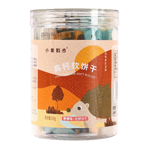 小象散步高鈣軟餅干-草莓味