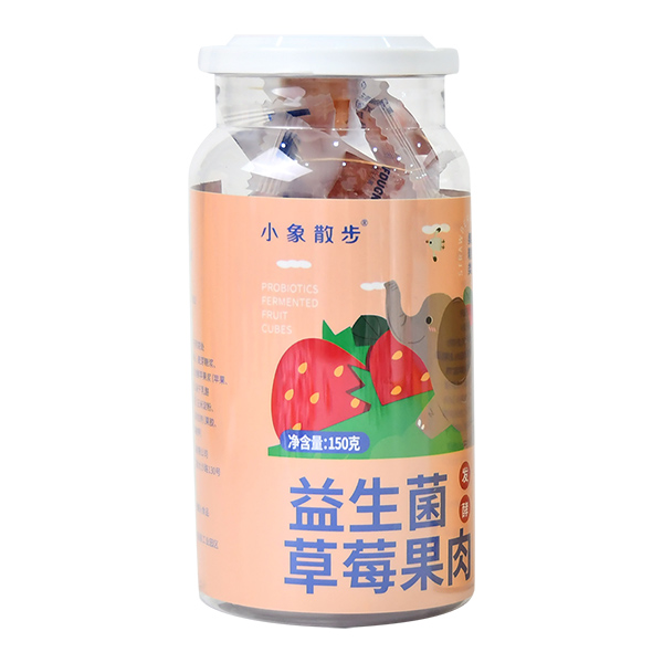 小象散步益生菌水果果肉-草莓味