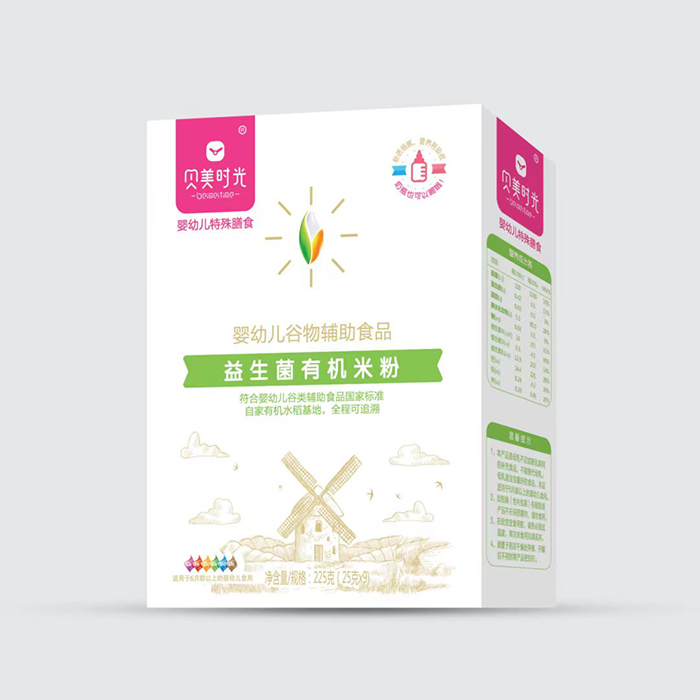 貝美時光益生菌有機米粉盒裝