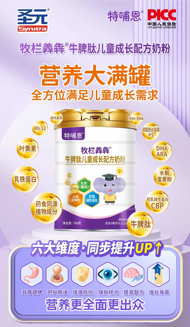 圣元特哺恩牧欄羴犇牛脾肽兒童成長配方奶粉01.jpg 圣元特哺恩牧欄羴犇牛脾肽兒童成長配方奶粉01.jpg