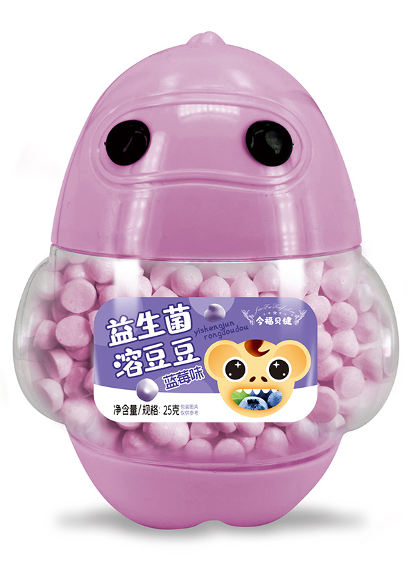 今福貝健企鵝型益生菌溶豆豆-藍(lán)莓味