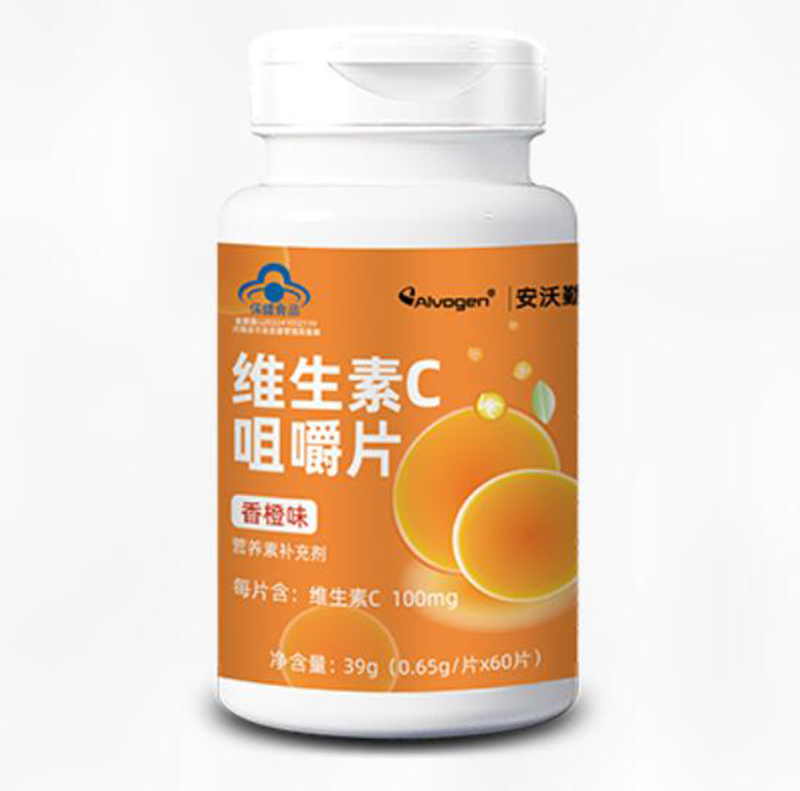 安沃勤維生素C咀嚼片香橙味60粒.jpg 安沃勤維生素C咀嚼片香橙味60粒.jpg