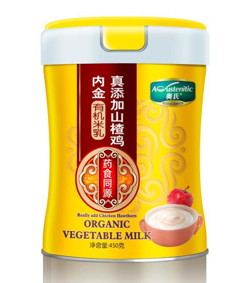 奧氏真添加山楂雞內(nèi)金有機(jī)米乳450克