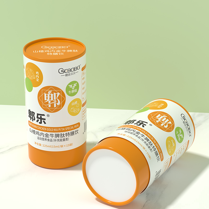 橙色貝貝?ài)瘶?lè)山楂雞內(nèi)金牛脾肽特膳飲