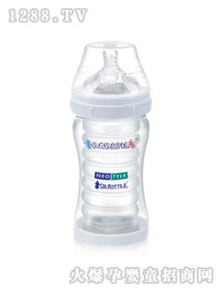 貝兒欣白色硅膠收縮內膽奶瓶