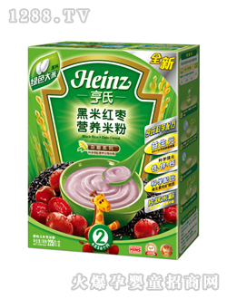 亨氏黑米紅棗營養(yǎng)米粉
