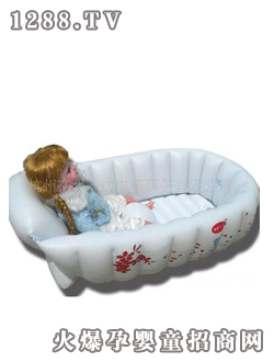 櫻寶寶便攜折疊嬰兒浴盆 