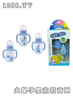 咿咿呀呀標(biāo)準(zhǔn)有柄圓弧自動奶瓶150ml