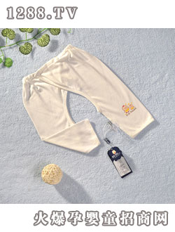 迪迪60支雙面布片印花開襠長(zhǎng)褲