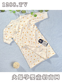 迪迪40支雙面布片印花長袖和長袍+護手