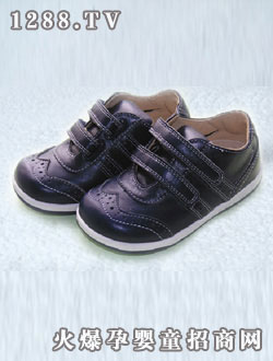 基諾浦羊皮鞋（深藍(lán)色）4#