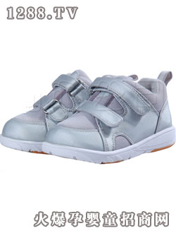 基諾浦嬰童鞋(銀 灰5#)