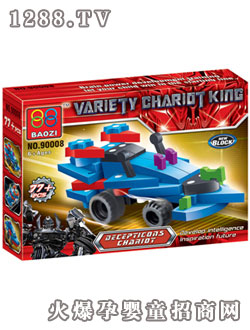 恒信百變戰(zhàn)車(chē)王-霸天虎戰(zhàn)車(chē)積木