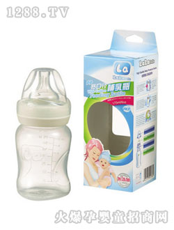 樂樂寶貝寬口徑食品級(jí)PP奶瓶