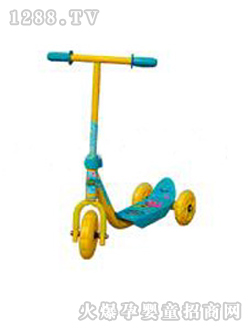 葫蘆娃兒童滑板車(chē)黃色藍(lán)色