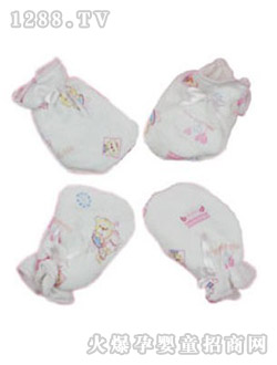 安嬰寶純棉新生兒腳套