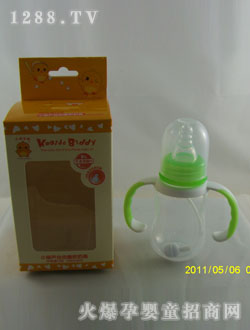 PP標(biāo)口小葫蘆握把自動奶瓶