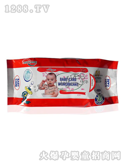 舒爾潔嬰兒濕巾紅色包裝
