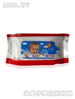 舒爾潔嬰兒濕巾白色小包裝