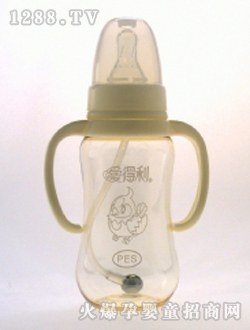 帶柄自動(dòng)PES奶瓶180mL