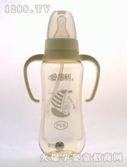 帶柄自動(dòng)PES奶瓶300mL