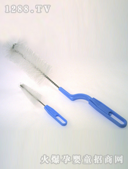 愛得利旋轉奶瓶刷藍色