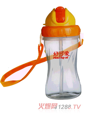 好可愛(ài)葫蘆形兒童吊帶水壺