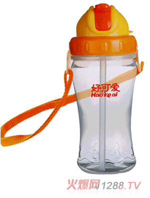 好可愛(ài)錐形兒童吊帶水壺