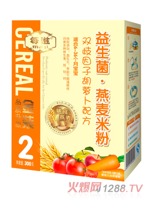 每滋雙歧因子胡蘿卜營養(yǎng)米粉