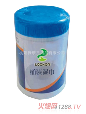 祿康80片桶裝無香型護理嬰兒濕巾