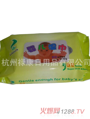 祿康80片裝嬰兒濕巾