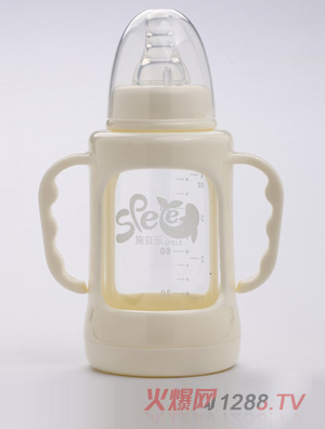 施貝樂(lè)標(biāo)口防摔奶瓶