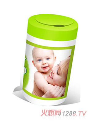 安派嬰兒濕巾120片桶裝