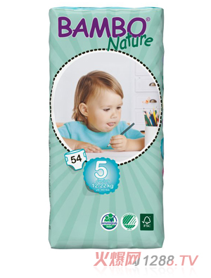 BAMBO Natureyinge紙尿褲L碼54片