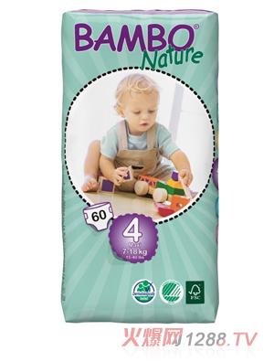 BAMBO Natureyinge紙尿褲M碼60片