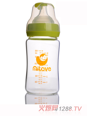 米愛(ài)180ML高硼硅防爆玻璃奶瓶