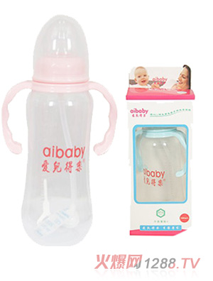 愛(ài)兒得樂(lè)300ml標(biāo)口PP帶柄自動(dòng)奶瓶